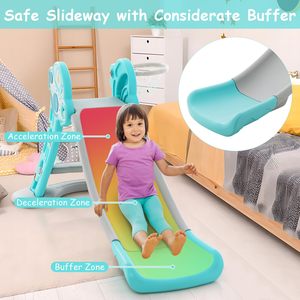 Toddler trượt, 3 trong 1 GẤP bé trượt leo núi playsets, bóng rổ Hoop, trong nhà và ngoài trời sân chơi cho trẻ em Slide đồ chơi - Product Image 3