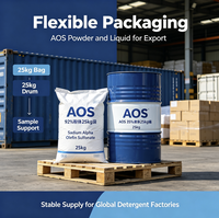 AOS 92% Poudre de Sulfonate d'Alpha-Oléfine de Sodium CAS 68439-57-6, Tensioactif Anionique pour Lessive et Liquide Vaisselle