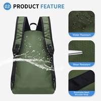 Tas Ransel Outdoor Baru, Tas Perjalanan Lipat Ringan untuk Olahraga, Tas Ransel Penyimpanan Tahan Air, Tas Hiking Ringan