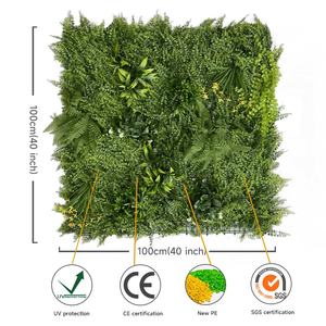 لوحة سياج اصطناعية فاخرة من DYG، حديقة عمودية من البلاستيك PE، جدار نباتي للديكور الخارجي للمنزل، معتمد ضد الأشعة فوق البنفسجية - Product Image 3