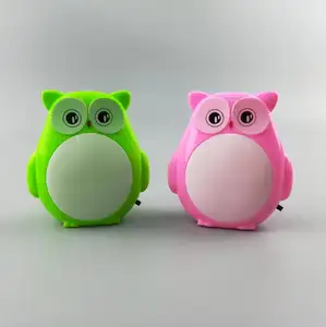 OEM GL-W004 Plug In Gift Cartoon Owl LED Lamp Led Bedside Ghost Night Light For KIds Room Decoration Night