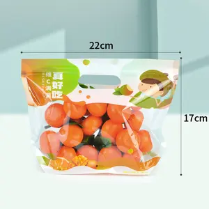 재사용 가능한 플라스틱 생산 투명 과일 신선한 야채 포장 가방