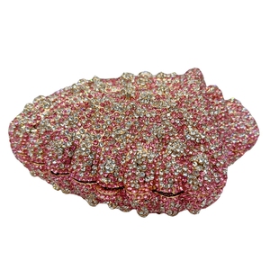 Bolso de Noche con Conchas y Pedrería para Mujer, Cartera de Mano con Diseño de Concha Marina, Bolso de Mano para Cóctel o Boda con Cadena Extraíble - Product Image 5