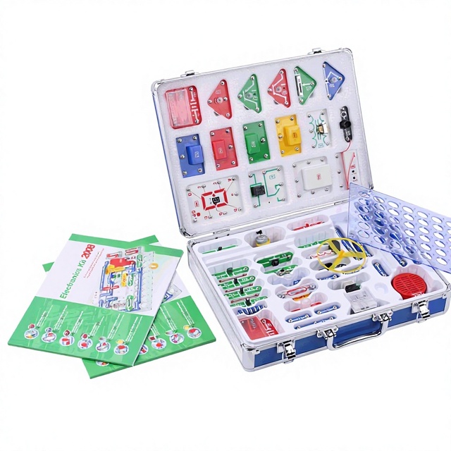 Electronics Learning Kit 2008 Circuit Training Set with Manual and Carrying Case Snap Wires LED Module