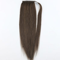 Extensions de cheveux humains en queue de cheval à clipser 100% vraies, indiennes et russes