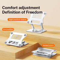 Support d'ordinateur portable rotatif à 360° en alliage d'aluminium, pliable et réglable, pour MacBook, tablette, PC, base de refroidissement