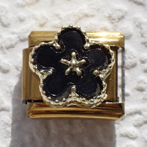 Pulsera de Acero Inoxidable con Dijes de Flor y Trébol de Cuatro Hojas Italiano Multicolor, Diseño de Enlace de Cadena para Empalmar DIY - Product Image 5