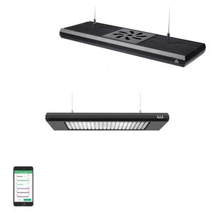 Lámpara LED RGB UV para Acuarios Plantados de Agua Dulce, Controlada por Aplicación Bluetooth, con Temporizador, Diseño Colgante Blanco Frío - Product Image 1