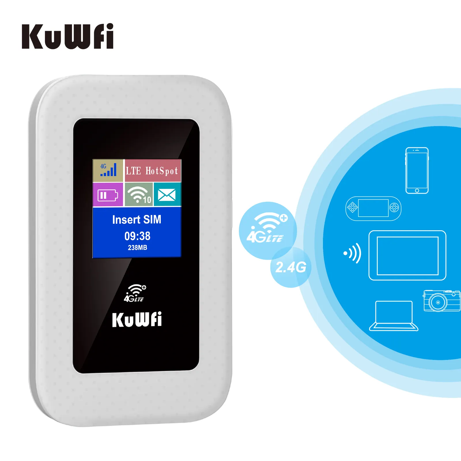 Kuwfi OEM portable 4g USB modem lte wifi with SIM card slot dongle wireless wifi router