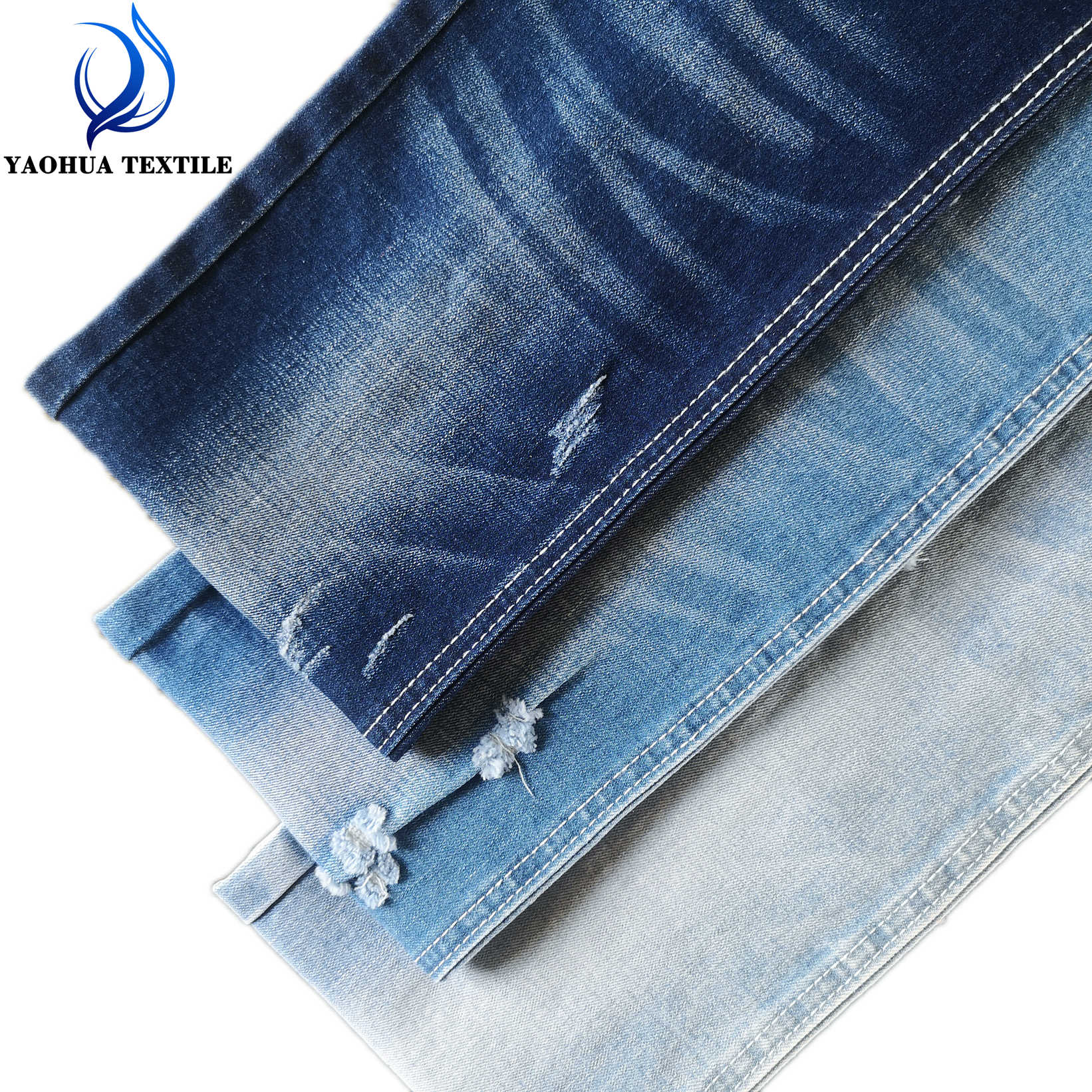 CK1586ผ้าฝ้ายโพลีเอสเตอร์ Spandex นุ่ม TR ผ้า Denim ยืดในราคาที่แข่งขัน