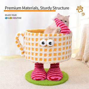 Cama para Gatos Multifuncional con Diseño de Monstruo Pequeño, Resistente al Desgaste, para Jugar, Descansar y Rascar, Todo <span class=keywords><strong>en</strong></span> Uno - Product Image 2