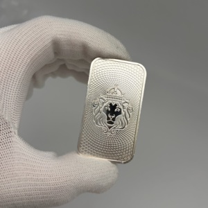 Nuova lingotto commemorativa Scottsdale Lion da un'Oncia, placcata in argento non magnetico, per esposizione e collezionismo - Product Image 6