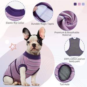 WL Soft Dog Surgery Suit Breathable Neuter Suit Male Dogs Anti-Licking Onesie Surgery Body Suits <strong>Cone</strong> L Substitute Pet Clothes - Product Image 3