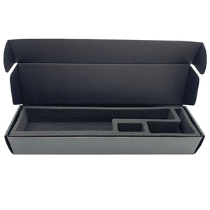 Caja de Reloj Negra, Cajas de Embalaje con Logotipo Personalizado, Caja de Cartón con Inserto de Espuma para Accesorios de Teléfono Móvil - Product Image 4