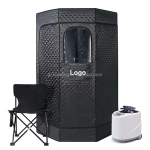 Producto de Masaje Corporal Completo, Cabina de Vapor para 1 Persona, Producto de Masaje para Uso Doméstico, Carpa de Sauna Plegable de 180 cm con Silla Plegable - Product Image 1