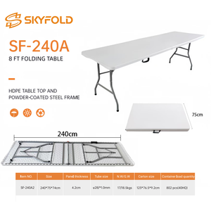 Tavolo Pieghevole Rettangolare per Matrimoni in Giardino 2026 - Tavolo Pieghevole per Chiosco Alimentare - Tavolo Pieghevole <span class=keywords><strong>da</strong></span> Esterno - Offerta Calda - Product Image 1