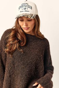 Unisex Terry 5-Panel Snapback Hợp Thời Trang Cổ Điển Trucker Hat Mũ Bóng Chày Thư Mùa Hè Phổ Thông Camo 3D Thêu Kim Loại - Product Image 4