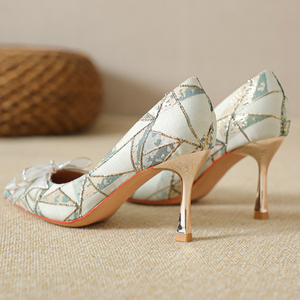 Chaussures à talon pour femme Bigtree Shoes, couleur dégradée, talons brillants néon, escarpins de créateur à bout pointu, talons tendance pour femmes - Product Image 6