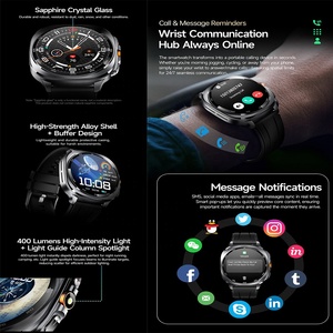 Sang Trọng Cơ khí ngoài trời đèn Pin đo độ cao barometer ai Gpt Q & A Mens người phụ nữ cổ tay thể dục thể thao GPS Tracker thông minh đồng hồ - Product Image 5