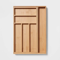 BSCI usine bambou couverts plateau Design moderne extensible cuisine tiroir organisateur laque Technique Offre Spéciale debout vaisselle