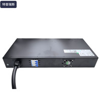 Gelongtu 21kw 2U 32A 3 phases 380-415v 15 voies C19 Sortie PDU intelligent monté en rack horizontal Coque métallique Fonction de contrôle et de surveillance