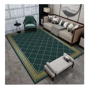 Tapis de chevet en faux cachemire doux et respectueux de la peau Tapis de sol résistant aux taches Tapis et carpettes pour le salon