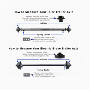 High Quality Spring <strong>Trailer</strong> Axle <strong>Kit</strong> Idler or <strong>Electric</strong> <strong>Brake</strong> Type for Cargo <strong>Trailer</strong> - Product Image 4