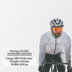 2024 Active Sports Training Shirt Wear 50 Coolmax 50 Coolpass Wick Quick Dry Knit Honeycomb Mesh Fabric - Product Image 2