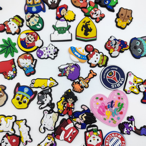 Vendita calda nuovo arrivo PVC scarpe di gomma charm Custom 3D accessori per scarpe di plastica all'ingrosso per bambini zoccoli decorativi di piccolo Design - Product Image 5