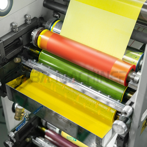 Machine d'impression flexographique automatique bicolore avec découpe 55-80m/min pour étiquettes serpent et étiquettes ondulées - Product Image 4
