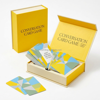 Jeu de cartes de conversation premium avec boîtes magnétiques dans des boîtes-cadeaux magnétiques pour les acheteurs en gros pour les fêtes