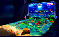 Jeux de projecteur interactifs Projection d'hologramme immersive 3D AR 4K intérieur tout-en-un virtuel enfants jeu sol mur métal