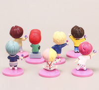 XRH Hot Toys 7 pièces figurines de garçon à l'épreuve des balles petite figurine d'action Tan poupée jouets enfants cadeau gâteau décoration et décoration