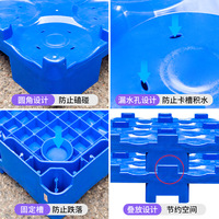 Usine d'eau générale bac à eau en bouteille cloison plastique cinq gallons eau minérale en bouteille palette en plastique vente en gros