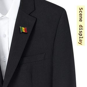Senegal Nationale Vlag Reversspeldjes Kristal Epoxy Metaal Emaille Badge Verf Broche Souvenir Pak Persoonlijkheid Herdenkingsgeschenken - Product Image 5