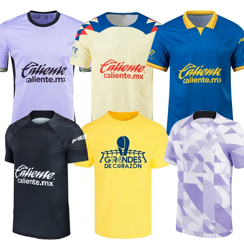 新着2024クラブアメリカサッカージャージ2324メンズタイ品質Camisas de FutebolメンズキッズレディースサッカーTシャツ