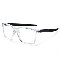 Monture de lunettes de soleil de créateur en TR90 avec branches métalliques, personnalisable avec logo, pour verres optiques