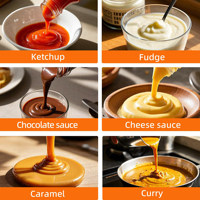 Machine de distribution de sauce au fromage et au chocolat pour snacks, chauffe-sauce commercial à 4 bouteilles avec contrôle de température
