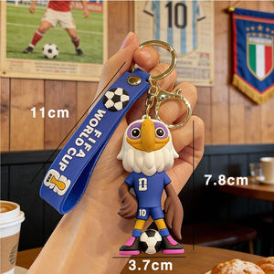 Llavero de Goma Duradero con la Mascota de la Copa Mundial de Fútbol 2026 y Regalos para Fanáticos, Venta al Por Mayor - Product Image 3