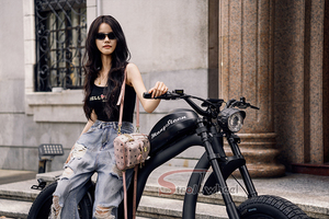 <span class=keywords><strong>Moto</strong></span> électrique tout-terrain Citycoco Chopper 1000W 48V 22.5Ah, 2 roues, 25-45km/h, entrepôt <span class=keywords><strong>USA</strong></span> - Product Image 2