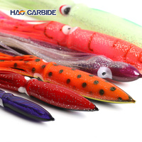 Jigues de pêche au calamar pour la pêche en eau salée avec flotteur intégré 6" 9" leurres pieuvre pour thon, mahi-mahi, marlin et gros poissons de la mer