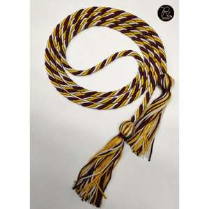 Elegant Teal Black Silver <b>Braided</b> Honor <b>Cord</b> 4 Inch Tassel 60 Inch <b>Cord</b> for Graduation Ceremony Academic Award Accessories - Product Image 3