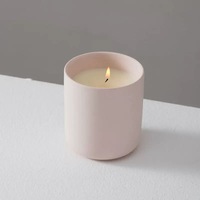 Vente en gros Bougeoir en céramique nordique créatif mat rond coloré Bougeoirs modernes uniques