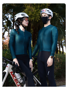 Conjunto de Ciclismo Unisex de Manga Larga al por Mayor, de Secado Rápido y Transpirable, con Jersey de Cremallera Completa + Pantalones Acolchados 3D para Ciclismo de Montaña y Carretera - Product Image 6
