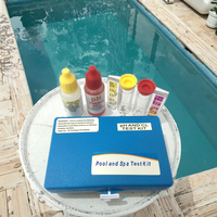 Kit de test de la qualité de l'eau de piscine, comprenant des réactifs de test du pH, du chlore résiduel et de l'OTTO, pour les spas et les piscines pour enfants