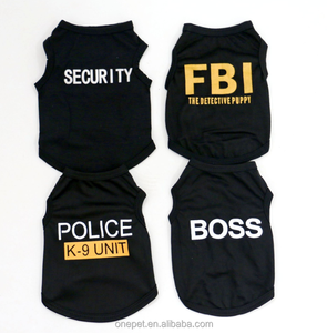 Camiseta <span class=keywords><strong>para</strong></span> Mascotas <span class=keywords><strong>de</strong></span> Color Sólido, Ropa sin Mangas con Diseño <span class=keywords><strong>de</strong></span> Impresión K9 FBI BOSS, Ropa <span class=keywords><strong>para</strong></span> <span class=keywords><strong>Perros</strong></span>, Camiseta <span class=keywords><strong>para</strong></span> <span class=keywords><strong>Perros</strong></span>, Promoción <span class=keywords><strong>de</strong></span> Verano - Product Image 1