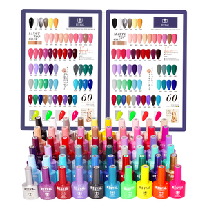 Ensemble de vernis à ongles en gel de 63 pièces, kit de vernis à ongles en gel, base coat, finition brillante et mate, vernis à ongles en gel, collection vert, bleu, <span class=keywords><strong>rouge</strong></span>, rose - Product Image 3