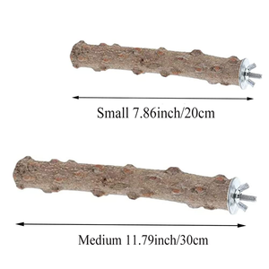 Support en bois de poivre pour perroquets, jouet à mâcher et plateforme de cage pour oiseaux, pour le nettoyage des griffes et la ponçage des becs, adapté aux perruches et autres oiseaux. - Product Image 3