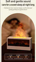 Diffuseur d'arômes flamme de cheminée populaire, mini humidificateur de bureau, 7 couleurs changeantes, brumisateur lumineux, télécommande, minuterie, diffuseur de parfum