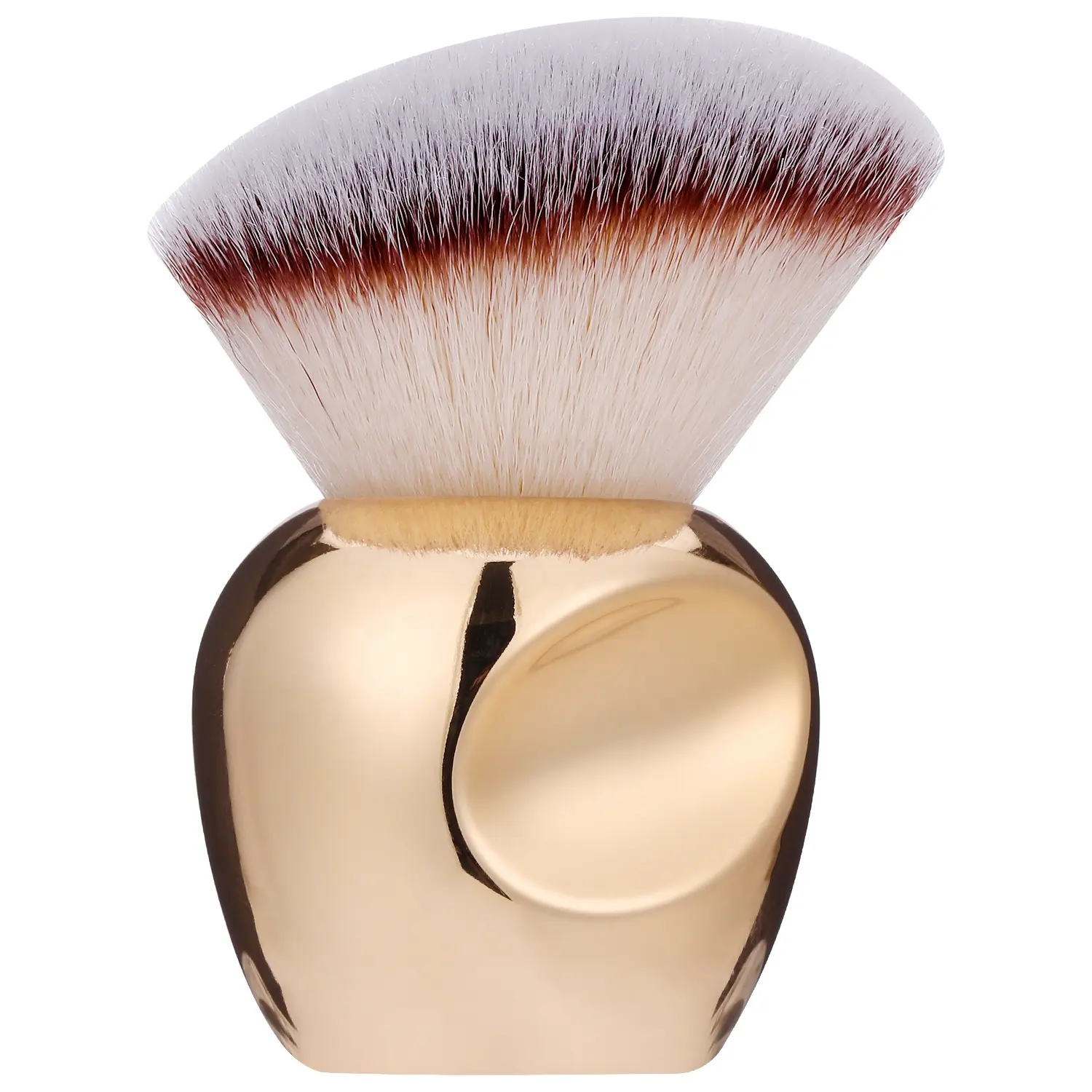 Custom Logo Large Kabuki Brush Soft Fluffy Powder Blusher Foundation Brush Body Highlighter Bronzer Shimmer Kabuki Brush